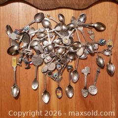 MaxSold Auction: Souvenir Spoon & Display Lot - Stoughton (Massachusetts, USA) SELLER MANAGED Downsizing Online Auction - West Street