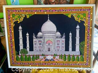 MaxSold Auction: Taj Mahal Vintage Indian Art Piece Wall Hanging  - Stoughton (Massachusetts, USA) SELLER MANAGED Downsizing Online Auction - West Street