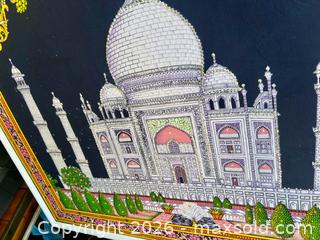 MaxSold Auction: Taj Mahal Vintage Indian Art Piece Wall Hanging  - Stoughton (Massachusetts, USA) SELLER MANAGED Downsizing Online Auction - West Street