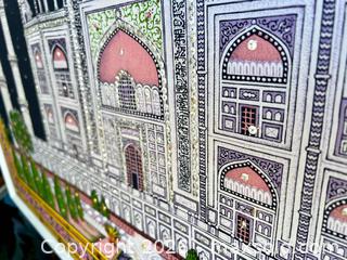 MaxSold Auction: Taj Mahal Vintage Indian Art Piece Wall Hanging  - Stoughton (Massachusetts, USA) SELLER MANAGED Downsizing Online Auction - West Street