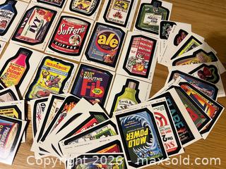MaxSold Auction: Vintage 1970s Topps Wacky Packs Packages Sticker Card Lot - Stoughton (Massachusetts, USA) SELLER MANAGED Downsizing Online Auction - West Street