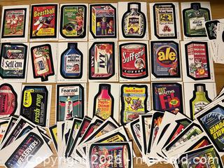 MaxSold Auction: Vintage 1970s Topps Wacky Packs Packages Sticker Card Lot - Stoughton (Massachusetts, USA) SELLER MANAGED Downsizing Online Auction - West Street