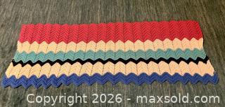 MaxSold Auction: Vintage 2 Afghan Knit Blankets Throws Couch protector  - Stoughton (Massachusetts, USA) SELLER MANAGED Downsizing Online Auction - West Street