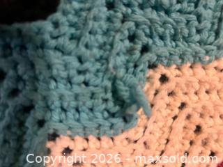 MaxSold Auction: Vintage 2 Afghan Knit Blankets Throws Couch protector  - Stoughton (Massachusetts, USA) SELLER MANAGED Downsizing Online Auction - West Street