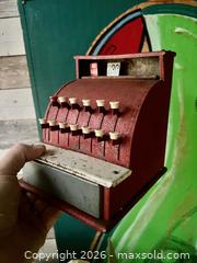 MaxSold Auction: Vintage Cash Register Toy With Opening Drawer  - Stoughton (Massachusetts, USA) SELLER MANAGED Downsizing Online Auction - West Street