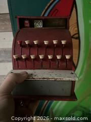 MaxSold Auction: Vintage Cash Register Toy With Opening Drawer  - Stoughton (Massachusetts, USA) SELLER MANAGED Downsizing Online Auction - West Street