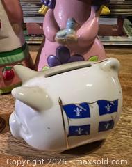 MaxSold Auction: Vintage Coin Banks and Piggy Bank Figurine Lot  - Stoughton (Massachusetts, USA) SELLER MANAGED Downsizing Online Auction - West Street