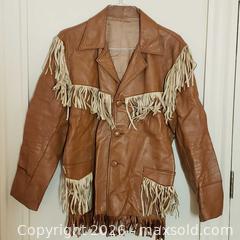 MaxSold Auction: Vintage Leather Fringe Jacket - Stoughton (Massachusetts, USA) SELLER MANAGED Downsizing Online Auction - West Street
