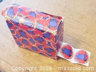 MaxSold Auction: Vintage McDonalds Grimace Stickers - Lot of 100 - Stoughton (Massachusetts, USA) SELLER MANAGED Downsizing Online Auction - West Street