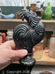 MaxSold Auction: Vintage Metal Rooster Figure / Statue  - Stoughton (Massachusetts, USA) SELLER MANAGED Downsizing Online Auction - West Street