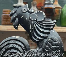 MaxSold Auction: Vintage Metal Rooster Figure / Statue  - Stoughton (Massachusetts, USA) SELLER MANAGED Downsizing Online Auction - West Street