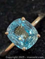 MaxSold Auction: Certified 10K(2.16g)Blue Zircon (2.5ct) - Toronto (Ontario, Canada) PARTNER MANAGED Downsizing Online Auction - Queen Street East