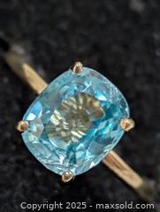 MaxSold Auction: Certified 10K(2.16g)Blue Zircon (2.5ct) - Toronto (Ontario, Canada) PARTNER MANAGED Downsizing Online Auction - Queen Street East