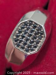 MaxSold Auction: Silver(9.51g)Black Diamond Ring,size 10 - Toronto (Ontario, Canada) PARTNER MANAGED Downsizing Online Auction - Queen Street East