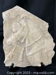 MaxSold Auction: Assyrian cavalry horse relief wall plaque, stamped Metropolitan Museum of Art - Menlo Park (California, USA) SELLER MANAGED Downsizing Online Auction - Henderson Place