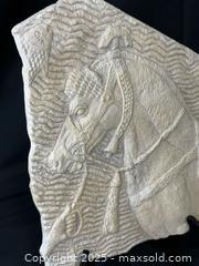 MaxSold Auction: Assyrian cavalry horse relief wall plaque, stamped Metropolitan Museum of Art - Menlo Park (California, USA) SELLER MANAGED Downsizing Online Auction - Henderson Place