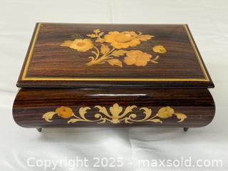 MaxSold Auction: Vintage Italian inlaid wood music and jewelry box - Menlo Park (California, USA) SELLER MANAGED Downsizing Online Auction - Henderson Place