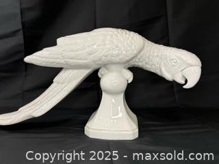 MaxSold Auction: Vintage Large Fitz &#38; Floyd Blanc de Chine porcelain parrot figurine - Menlo Park (California, USA) SELLER MANAGED Downsizing Online Auction - Henderson Place