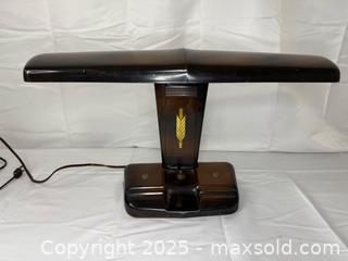 MaxSold Auction: Vintage Moe Light desk lamp, &#34;airplane wing&#34; Art Deco or Mid-Century Modern style - Menlo Park (California, USA) SELLER MANAGED Downsizing Online Auction - Henderson Place