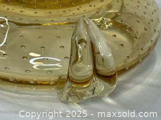 MaxSold Auction: Vintage Murano Art Glass Ashtray or Bowl - Menlo Park (California, USA) SELLER MANAGED Downsizing Online Auction - Henderson Place