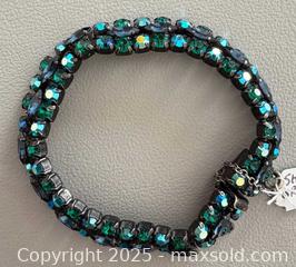 MaxSold Auction: Green Rhinestones Crystals Bracelet SHERMAN - Toronto (Ontario, Canada) PARTNER MANAGED Reseller Online Auction - Queen Street West.