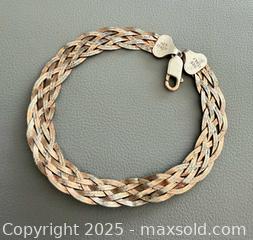 MaxSold Auction: Italian 925 Silver Bracelet - Marked  - Toronto (Ontario, Canada) PARTNER MANAGED Reseller Online Auction - Queen Street West.