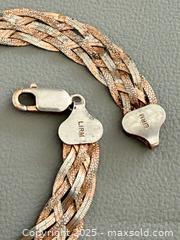 MaxSold Auction: Italian 925 Silver Bracelet - Marked  - Toronto (Ontario, Canada) PARTNER MANAGED Reseller Online Auction - Queen Street West.