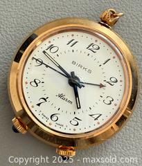 MaxSold Auction: Vintage Birks Alarm Pocket Watch in Original Box - Working Condition  - Toronto (Ontario, Canada) PARTNER MANAGED Reseller Online Auction - Queen Street West.