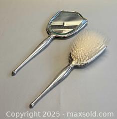 MaxSold Auction: Vintage Birks Sterling Brush &#38; Handheld Mirror Vanity Dresser Set - Marked  - Toronto (Ontario, Canada) PARTNER MANAGED Reseller Online Auction - Queen Street West.