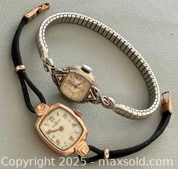 MaxSold Auction: Vintage ELGIN 10K White Gold Field Watch &#38; Vintage Omega 14K Gold Filled OMEGA Watch  - Toronto (Ontario, Canada) PARTNER MANAGED Reseller Online Auction - Queen Street West.