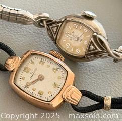 MaxSold Auction: Vintage ELGIN 10K White Gold Field Watch &#38; Vintage Omega 14K Gold Filled OMEGA Watch  - Toronto (Ontario, Canada) PARTNER MANAGED Reseller Online Auction - Queen Street West.