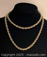 MaxSold Auction: Vintage Long Signed Monet Rope Necklace  - Toronto (Ontario, Canada) PARTNER MANAGED Reseller Online Auction - Queen Street West.