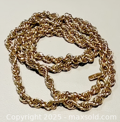 MaxSold Auction: Vintage Long Signed Monet Rope Necklace  - Toronto (Ontario, Canada) PARTNER MANAGED Reseller Online Auction - Queen Street West.