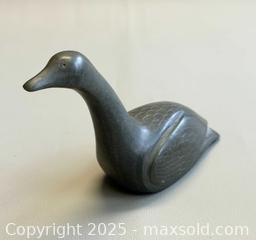 MaxSold Auction: Vintage Signed Inuit Carved Stone Loon Sculpture  - Toronto (Ontario, Canada) PARTNER MANAGED Reseller Online Auction - Queen Street West.