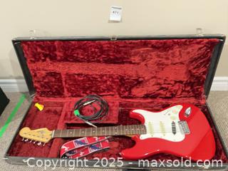 MaxSold Auction: Original   Strato Caster  Guitar with Antique  Guitar Case - Prince Edward (Ontario, Canada) PARTNER MANAGED Downsizing Online Auction - Conger Drive