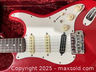 MaxSold Auction: Original   Strato Caster  Guitar with Antique  Guitar Case - Prince Edward (Ontario, Canada) PARTNER MANAGED Downsizing Online Auction - Conger Drive