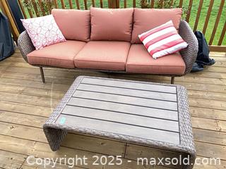 MaxSold Auction: Patio sofa with coffee table - Prince Edward (Ontario, Canada) PARTNER MANAGED Downsizing Online Auction - Conger Drive