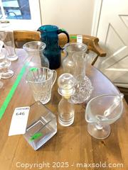 MaxSold Auction: Glass Vases, Pitcher, Cruet/Decanter, Compote &#38; Cube Vase - Mississauga (Ontario, Canada) Estate Sale Online Auction - Captain Court