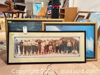 MaxSold Auction: Lot of 3 Framed Nautical Sailing Art Prints B - Mississauga (Ontario, Canada) Estate Sale Online Auction - Captain Court