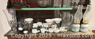 MaxSold Auction: Mixed Ceramic Serving Pieces, Glassware, Oil Lamps Lot B - Mississauga (Ontario, Canada) Estate Sale Online Auction - Captain Court