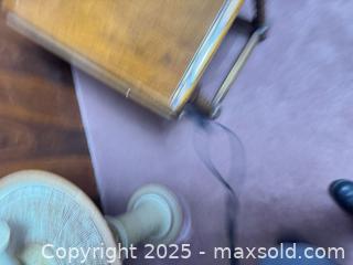 MaxSold Auction: Oak Drop-Leaf Side Table with Barley-Twist Legs - Mississauga (Ontario, Canada) Estate Sale Online Auction - Captain Court