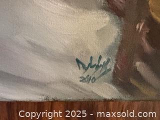 MaxSold Auction: Original Winter Landscape Painting on 36 x 48 in Stretched Canvas - Mississauga (Ontario, Canada) Estate Sale Online Auction - Captain Court