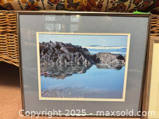 MaxSold Auction: Set of 3 Framed Wall Artworks — 2 Photographic Prints &#38; 1 Embroidery - Mississauga (Ontario, Canada) Estate Sale Online Auction - Captain Court