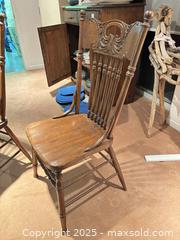 MaxSold Auction: Set of 4 Solid Wood Victorian Carved Spindle-Back Dining Chairs B - Mississauga (Ontario, Canada) Estate Sale Online Auction - Captain Court