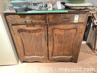MaxSold Auction: Two-Door Solid Wood Cabinet / Sideboard D - Mississauga (Ontario, Canada) Estate Sale Online Auction - Captain Court