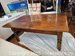 MaxSold Auction: Vintage Wood Farm Coffee Table - Toronto (Ontario, Canada) SELLER MANAGED Moving Online Auction - Dovercourt Road (CONDO)