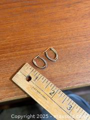 MaxSold Auction: 10k Yellow + White Gold - Oval Tube Earrings - Hamilton (Ontario, Canada) SELLER MANAGED Estate Sale Online Auction - Gertrude Street