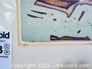 MaxSold Auction: 1/1 Woodblock Print Seabed by Pat Parkinson  - Hamilton (Ontario, Canada) SELLER MANAGED Estate Sale Online Auction - Gertrude Street