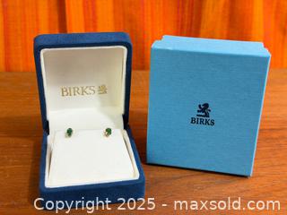 MaxSold Auction: 14kt Gold + Emerald Stud Earrings - Hamilton (Ontario, Canada) SELLER MANAGED Estate Sale Online Auction - Gertrude Street