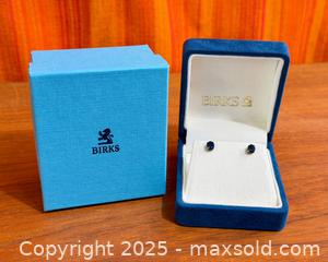 MaxSold Auction: 9k Gold + Sapphire Stud Earrings - Hamilton (Ontario, Canada) SELLER MANAGED Estate Sale Online Auction - Gertrude Street